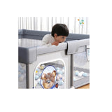 Gard moale cu covoraș și bile, set ursuleț în spațiu, 180*200