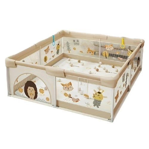 Gard pentru bebeluși cu Mori, inclusiv covor și mingi moi 180*200