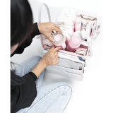 Детска Сгъваема Кошница За Пелени В Сиво-Розов Цвят