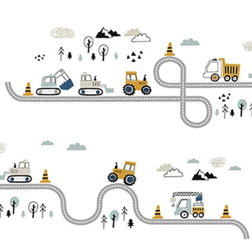 Sipo Стикери За Стена За Детска Стая, Трактори На Улицата
