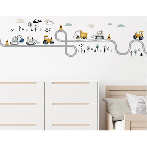 Sipo Стикери За Стена За Детска Стая, Трактори На Улицата