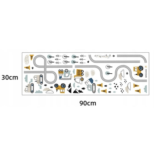 Sipo Стикери За Стена За Детска Стая, Трактори На Улицата