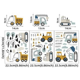 Стикери За Стена Sipo За Детска Стая, Трактори, Багери