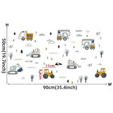 Стикери За Стена Sipo За Детска Стая, Трактори, Багери