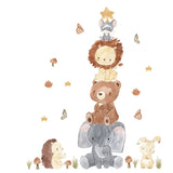 Sipo Стикери За Стена За Детска Стая, Пирамида С Животни