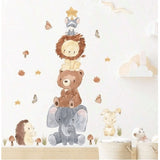 Sipo Стикери За Стена За Детска Стая, Пирамида С Животни