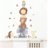 Sipo Стикери За Стена За Детска Стая, Пирамида С Животни