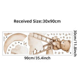 Sipo Стикери За Стена За Детска Стая, Плюшено Мече На Стълба
