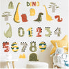 Sipo Стикери За Стена За Детска Стая, Дино Числа