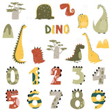 Sipo Стикери За Стена За Детска Стая, Дино Числа