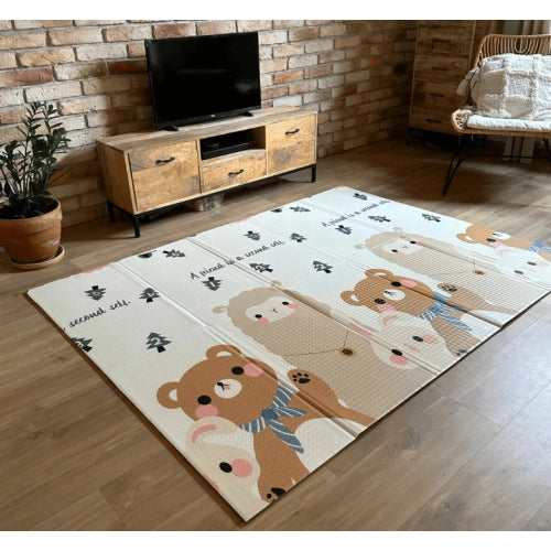 Covor moale cu căprioare / urși / lame 150 * 200 * 1 cm. Mărime Xs