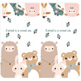 Covor moale cu căprioare / urși / lame 150 * 200 * 1 cm. Mărime Xs