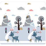 Covor moale cu căprioare / urși / lame 150 * 200 * 1 cm. Mărime Xs