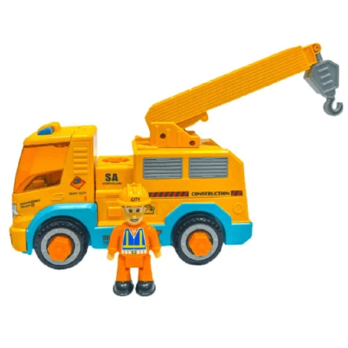 Детско Камионче Сглобяем Кран С Издърпване Назад Longshot Sonne