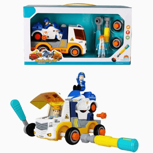 Nadine Детско Камионче Сглобяемо Ремарке С Мотор И Звук Sonne