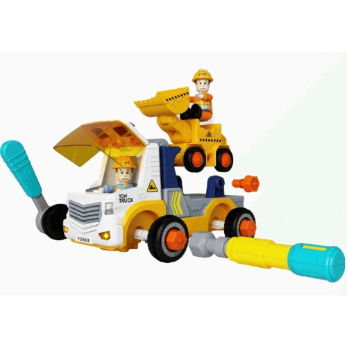 Ice Cold Детско Камионче Сглобяемо Ремарке С Булдозер И Звук Sonne