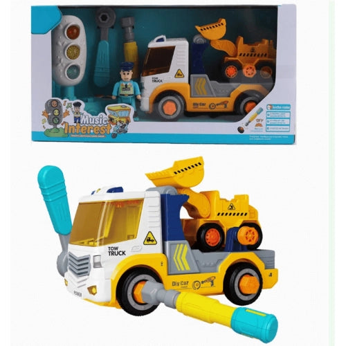 Nessa Камионче Сглобяемо Ремарке С Булдозер, Звук И Светофар Sonne