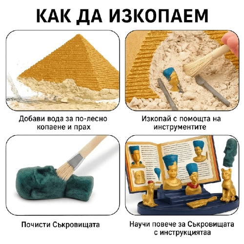 Комплект Разкопки! Древни Съкровища И Пирамида Sonne