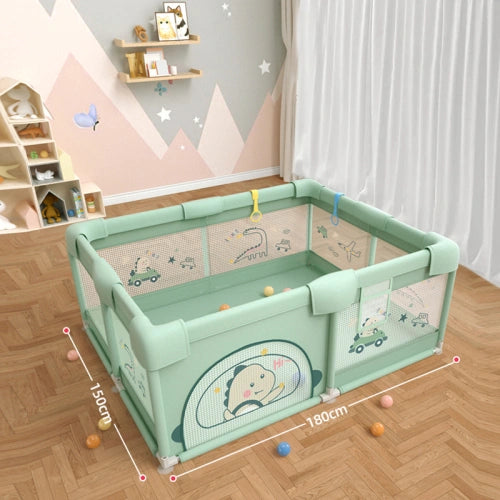 Удобна Turbotots Arena Бебешка Кошара 150x180 См Със Зелена Sonne