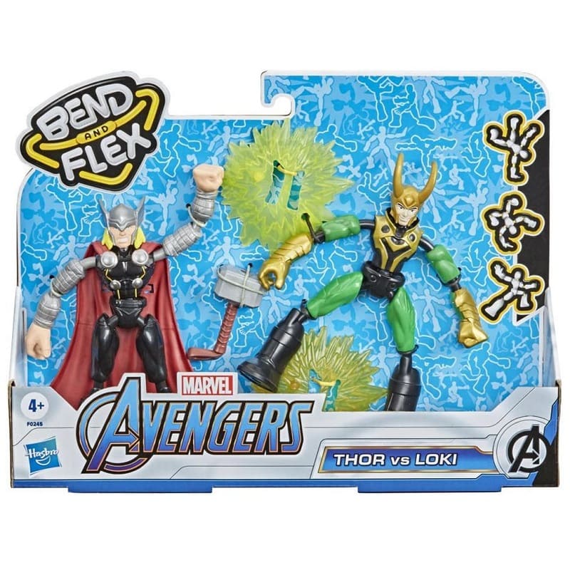 F245 Bend & Flex Комплект Фигури Thor Vs Loki Hasbro