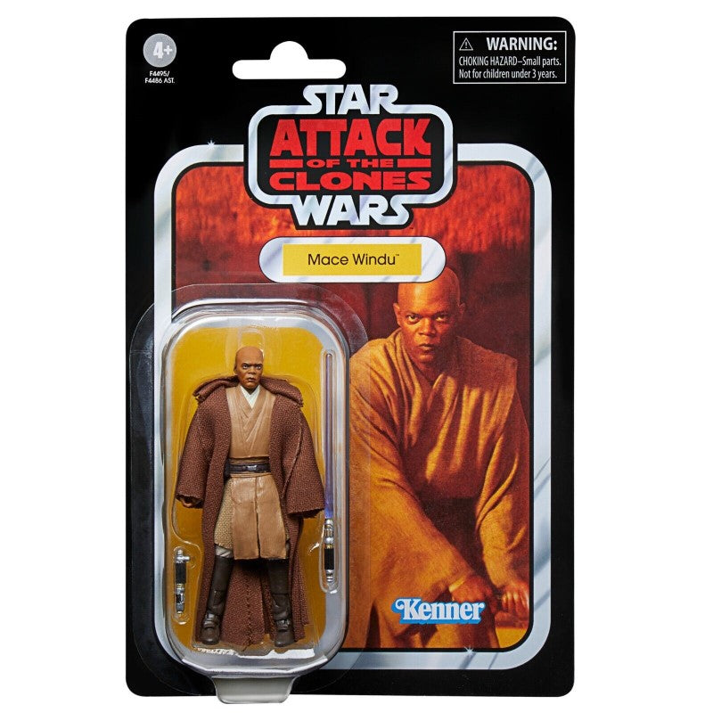 F4495 Sw 9.5cm-es Mace Windu figura, Hasbro