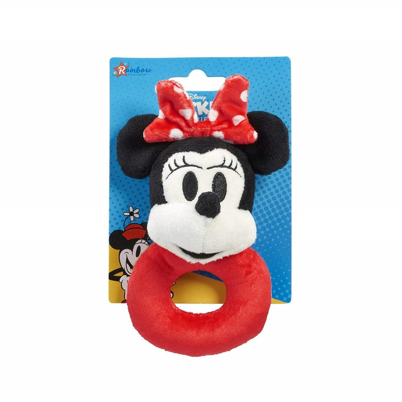 Плюшена Дрънкалка Minnie Mouse & Friends Rainbow Designs