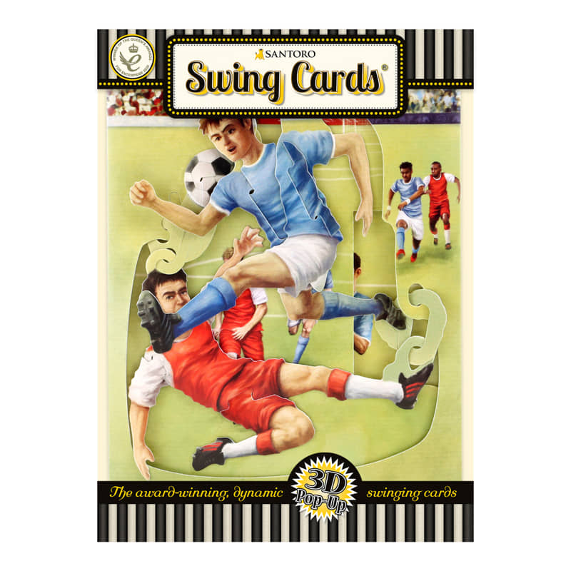 Картонена Люлееща Картичка Soccer Santoro