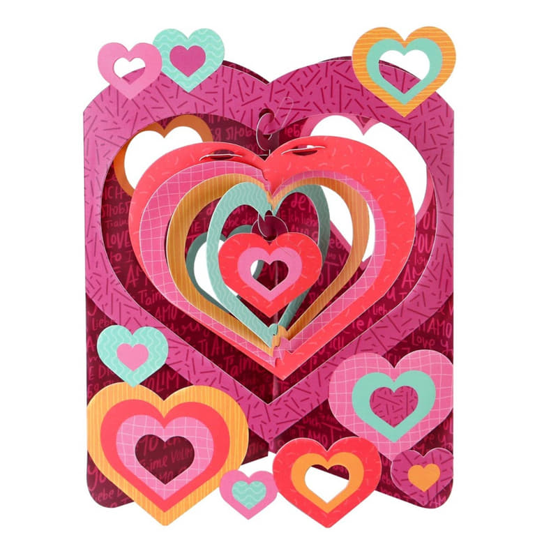 Картонена Люлееща Картичка Love Santoro