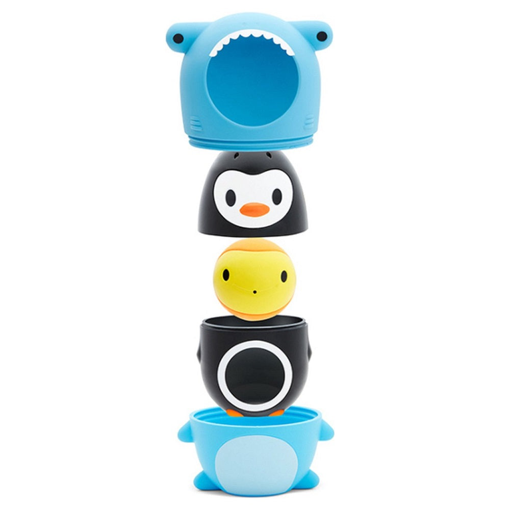 Jucărie de baie cu pește rechin și pinguin