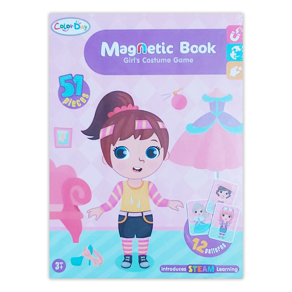 Mágneses átöltöztetős könyv lányoknak Raya Toys