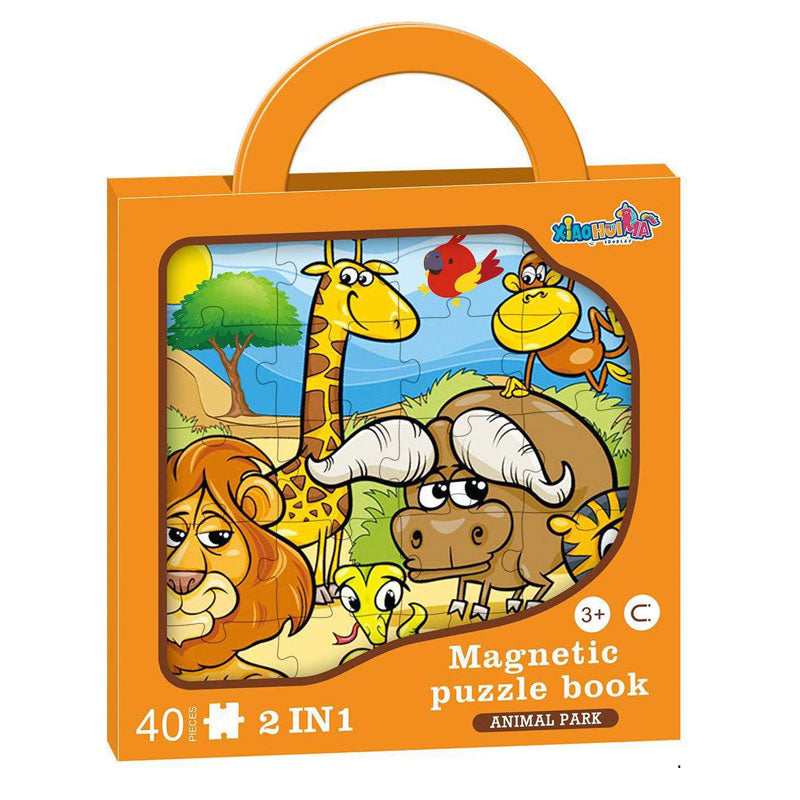 Магнитен Пъзел Парк С Животни 40 Части Raya Toys