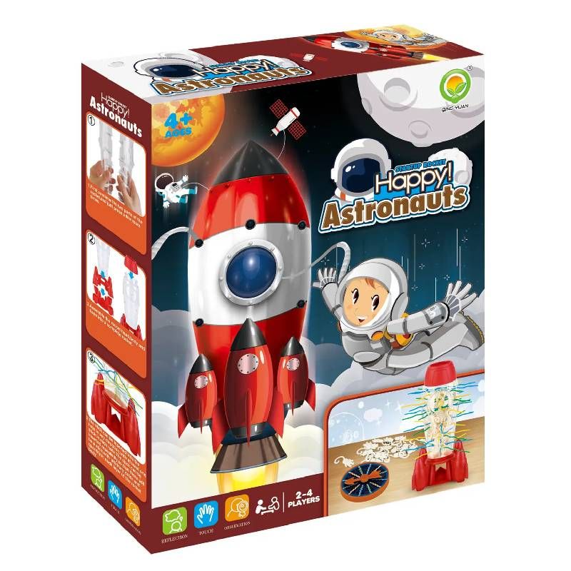 Raya Toys rakétajáték pálcikákkal, piros