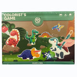 Raya Toys Dinoszauruszok 6 db-os kirakós szett akvarell filctollakkal