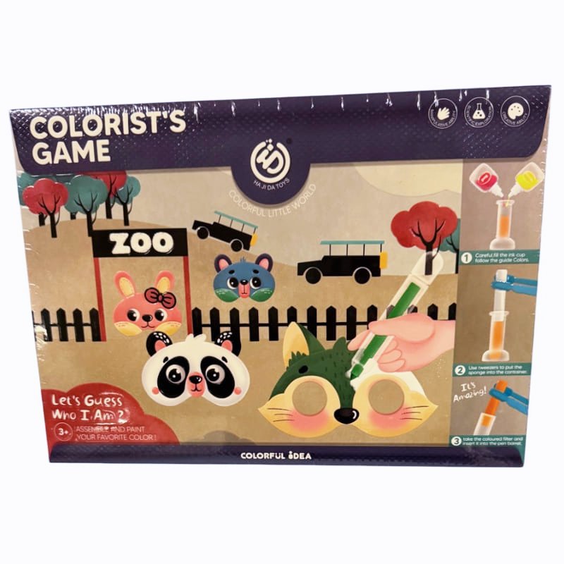 Raya Toys maszk szett akvarell filctollal, macis