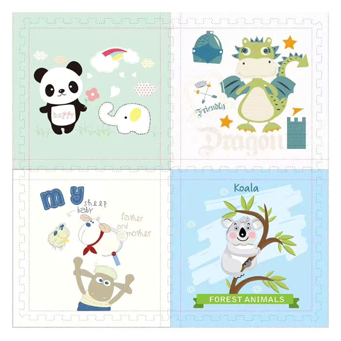 Szivacs Puzzle Pasztell Bababarát Állatok 4db. Raya Toys