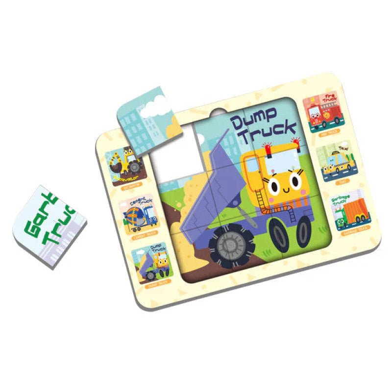 Двулицев Когнитивен Пъзел 27 Ч. С Рамка Трафик Raya Toys