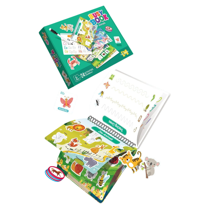 Образователен Сет 24активности 8 Маркера Животни Raya Toys