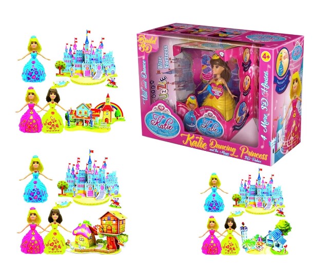 Prințesa dansatoare Katie și castelul magic 3D, asortiment