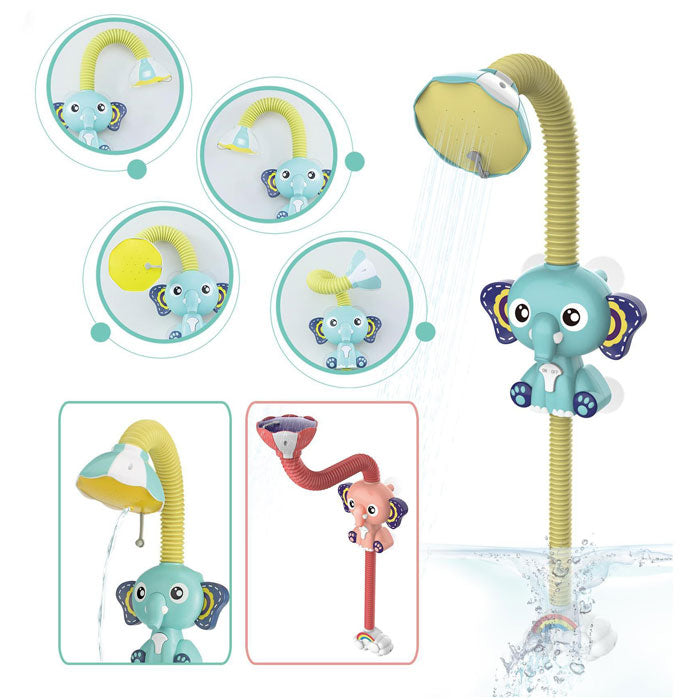Играчка За Баня Душ Слон Син Raya Toys