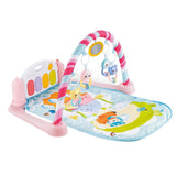 Raya Toys Rózsaszín baba fitnesz zongora