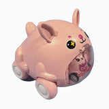 Happy Animal On Wheels Pink Raya Toys