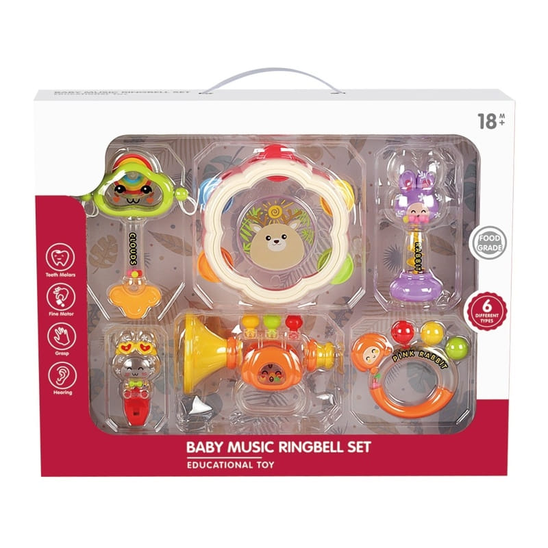 Бебешки Муз. Инструменти Дрънкалки Елен Розов Raya Toys