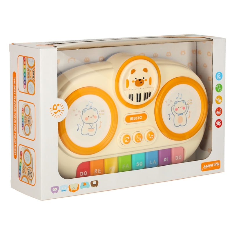 Бебешко Пиано Мечка Кафяв Raya Toys