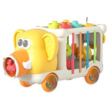 Образователно Слонче За Дърпане С Форми Жълт Raya Toys