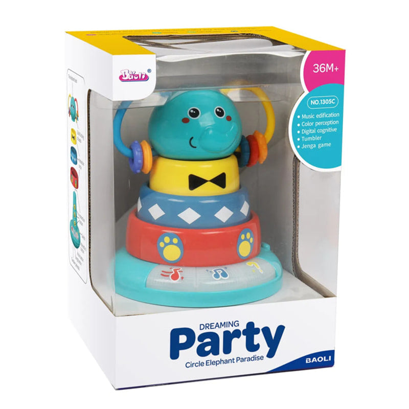 Кула Неваляшка С Музика Слон Raya Toys