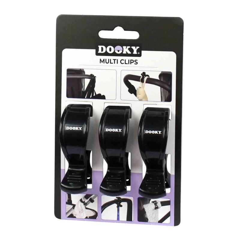 Dooky 3 db-os fekete csipesz szett