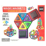 Raya Toys mágneses építőjáték, 26 darabos