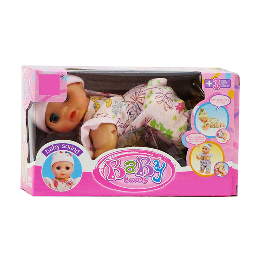 Raya Toys rózsaszín baba mászó és járó Bat.