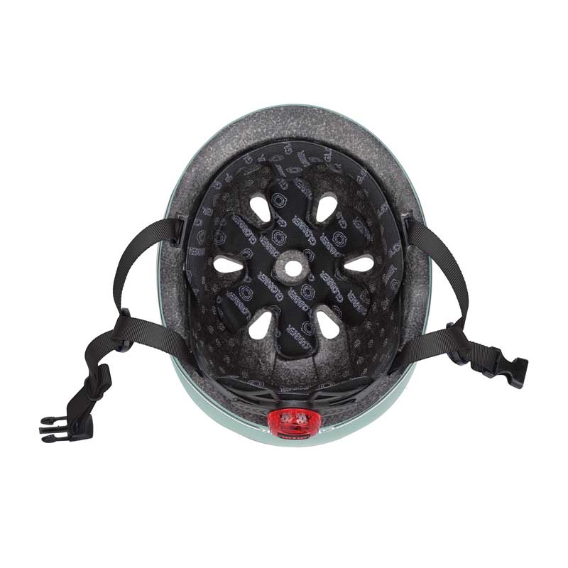 Детска Каска За Тротинетка Go Up Lights, Xxs Xs (45 51cm) Зелена Globber