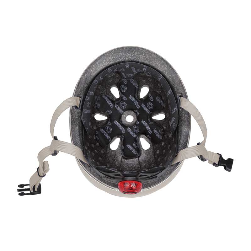 Детска Каска За Тротинетка Go Up Lights, Xxs Xs (45 51cm) Сива Globber